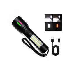 OEM - Mini Linterna Led Recargable de Aluminio Zoom