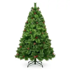 GENERICO - Árboles de navidad pino canadiense 1.80M con piña y cereza