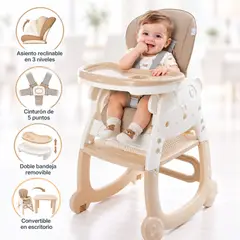 EBABY - Silla Carpeta||DANIEL|| 4 EN 1 - BEIGE ------ OBSEQUIO PLATITO Y UNA BOLSA DE LEGO