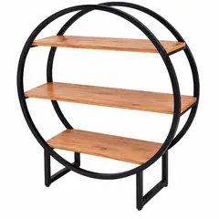 DABUILDINGSER ACEROS & MUEBLES - ESTANTE CIRCULAR MODERNO DE ESTILO INDUSTRIAL KROMA  | DABUILDINGSER