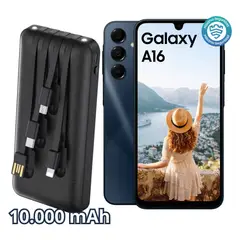 SAMSUNG - Celular Galaxy A16 128 Gb 4 Gb Ram negro + POWER BANK 1HORA