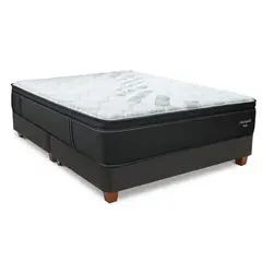 DRIMER - Cama Box Tarima Futurepedic Queen + 2 Almohadas