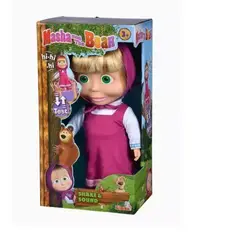 GENERICO - Masha Y El Oso Muñeca Masha Con Sonido 30cm Sacude Y Rie