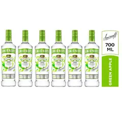 SMIRNOFF - VODKA APPLE 700ML - 6 UNID