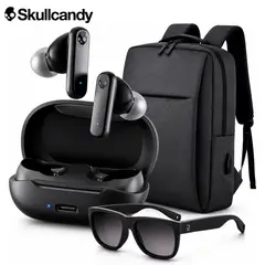 Skullcandy - Combo Audifono Smokin Buds + Mochila Porta Laptop + Lentes de Sol