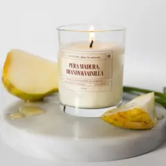 HARMONIA DO SOL - Vela de Soya Pera madura, Brandy & Vainilla 150 g.