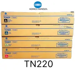 KONICA MINOLTA - Toner TN-220 Negro, Cian, Magenta, Amarillo