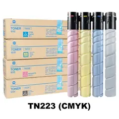 KONICA MINOLTA - Toner TN-223 Negro, Cian, Magenta, Amarillo