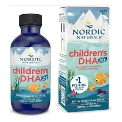 Nordic - Omega 3 Xtra DHA Y EPA para Niños Naturals 880 Mg X 60 Ml sabor bayas Childrens