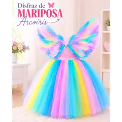GENERICO - DISFRAZ DE MARIPOSA ARCOIRIS