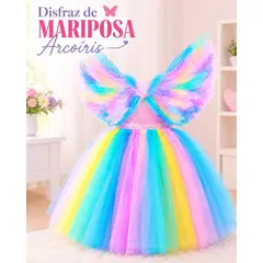 GENERICO - DISFRAZ DE MARIPOSA ARCOIRIS NIÑA