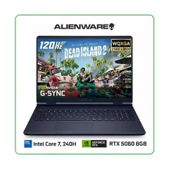 ALIENWARE - NOTEBOOK AURORA AC16250 16' CORE 7 2.5k 120HZ 16GB 1TB SSD Video 8GB RTX5060 ULTRA VELOZ