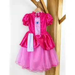 GENERICO - PRINCESA PEACH DISFRAZ PARA NIÑAS