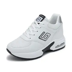 GENERICO - Zapatilla de mujer con plataforma de 9 cm - fashion celery color blanco