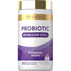 VOY SALUD - Carlyle Probióticos para Flora Intestinal – 31 Cepas | 120 Cápsulas