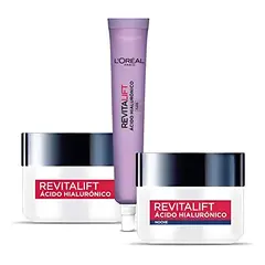 LOREAL PARIS - Revitalift Con Ácido Hialurónico Rutina Rostro Y Ojos