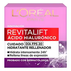 LOREAL PARIS - Crema Dia Hidratante Revitalift Acido Hialuronico