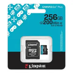 KINGSTON - Memoria microSD 256GB 200 MB/s C10 SDCG4/256GB