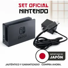 Nintendo - Combo Base Dock + Cargador Original Switch | Reacondicionado