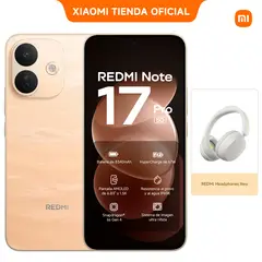 XIAOMI - REDMI Note 17 Pro 5G Naranja satinado 6GB+256GB + Redmi Headphones Neo