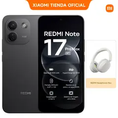 XIAOMI - REDMI Note 17 Pro Max 5G Negro 8GB+256GB + Redmi Headphones Neo