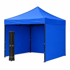 GENERICO - TOLDO PLEGABLE 3 X 3 metros con paredes laterales impermeables moderno Resistente con PROTECCIÓN SOLAR UPF 50 +