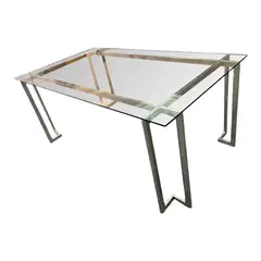 CASA CONCEPTO - MESA DE COMEDOR FAMIX - ACERO INOXIDABLE