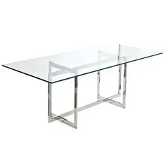 CASA CONCEPTO - MESA DE COMEDOR SUPORT - ACERO INOXIDABLE