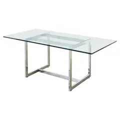 CASA CONCEPTO - MESA DE COMEDOR WUAN - ACERO INOXIDABLE