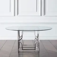 CASA CONCEPTO - MESA DE COMEDOR TOU - ACERO INOXIDABLE