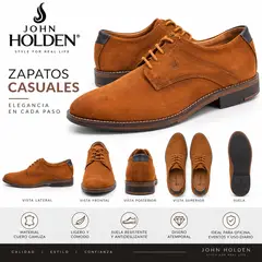 GENERAL TIRE - Zapatos John Holden camel con cordones — tallas 39 a 44