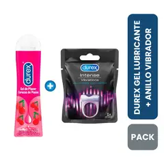 DUREX - Anillo Vibrador + Gel Lubricante Cerezas de Pasión