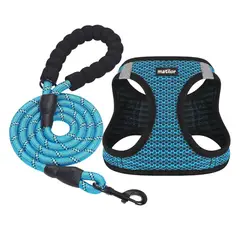 GENERICO - Pack Arnés Y Correa Matilor Azul Talla L