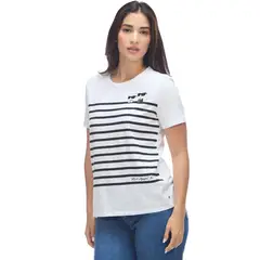 KARL LAGERFELD - CAMISETA DE RAYAS CON KARL & CHOUPETTE KL