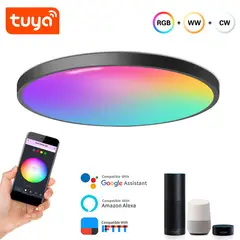 LUMIN - LAMPARA DE TECHO SLIM LED INTELIGENTE RGB WIFI + CONTROL REMOTO