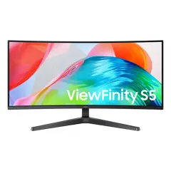 SAMSUNG - Monitor 34 ViewFinity S5 S55GH Ultra WQHD VA 120Hz Curvo Black