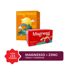 MAGNESOL - KIDS CAJA 11SOBRES + NARANJA