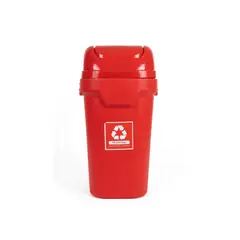 GENERICO - TACHO DE RECICLAJE ECOLÓGICO CON TAPA PUSH