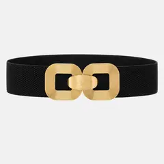 KAST PE - Correa Elástica Runa gruesa Mujer Dorado - Negro