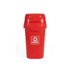 GENERICO - TACHO DE RECICLAJE ECOLÓGICO CON TAPA PUSH