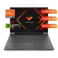 HP - VICTUS 15-FB3049LA AMD RYZEN 7 7445HS 8GB 512GB SSD 15.6 FHD 6GB RTX4050 WIN 11