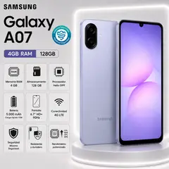 SAMSUNG - Celular Galaxy A07 4GB 128GB VIOLETA