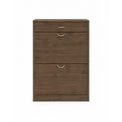 FAMUZE - Zapatero con Puerta Abanico mas cajón - BROWN