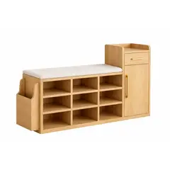 FAMUZE - Zapatera con asiento acolchado - ALESSIA