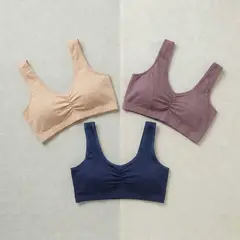 GENERICO - Pack x3 Top Deportivo de Algodón para Mujer Básico y Confortable - Multicolor