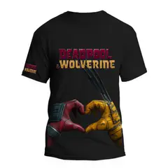 GENERICO - Polo Negro Modelo 2 DeadPool&Wolverine