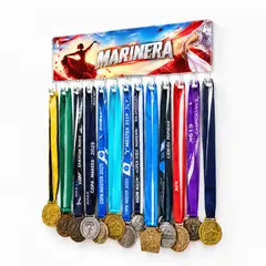 QUIMERA - Medallero Marinera Mujer - Colgador Porta Medallas de 36 x 14 cm - Hasta 30 Medallas