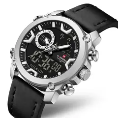NAVIFORCE - Reloj Hombre 9261 Analógico Digital Correa Cuero SBB