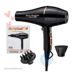 Babyliss Pro - Secadora BabylissPRO Rose Gold Black B6176PE de 2000 W