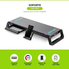 AIRBOOM - BASE PARA MONITOR AB089 RGB USB